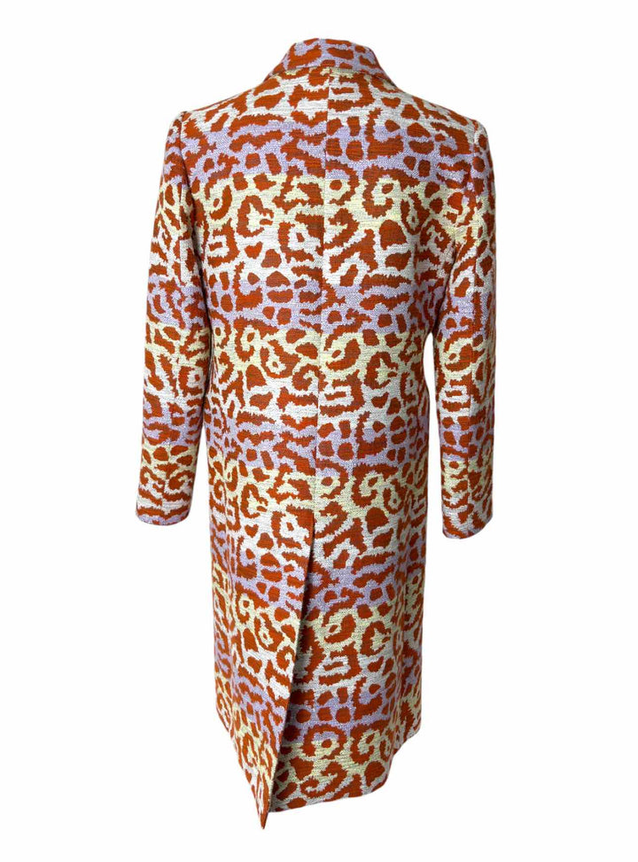 Smythe Metallic Animal Print Tweed Size 8 Coat