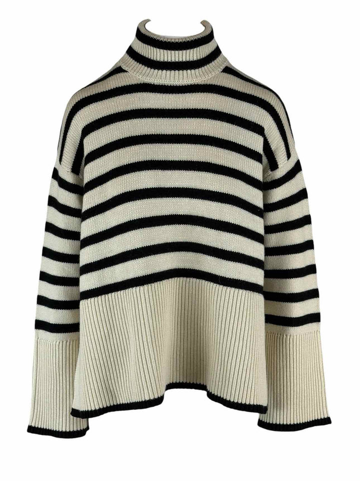 Toteme Size XXS Signature Stripe Turtleneck Sweater
