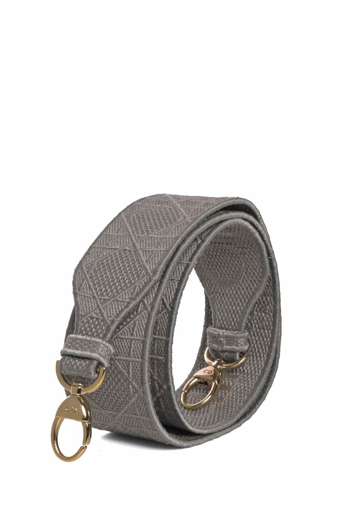 Dior Cannage Embroidered Canvas Shoulder Strap