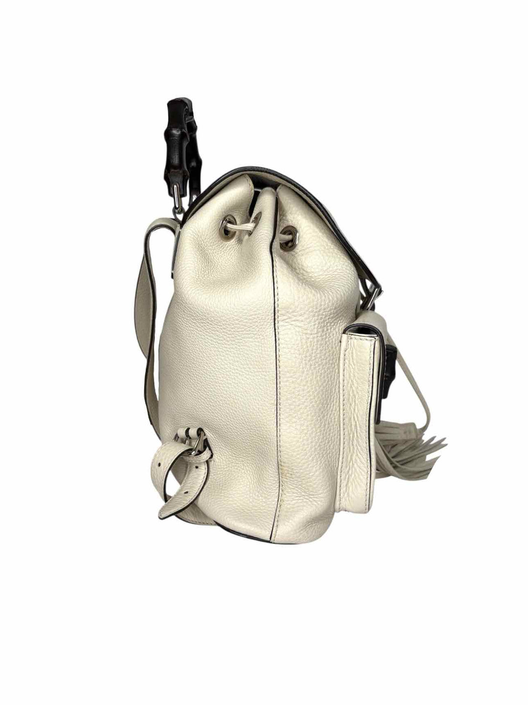 Gucci Bamboo Trim Leather  BackPack