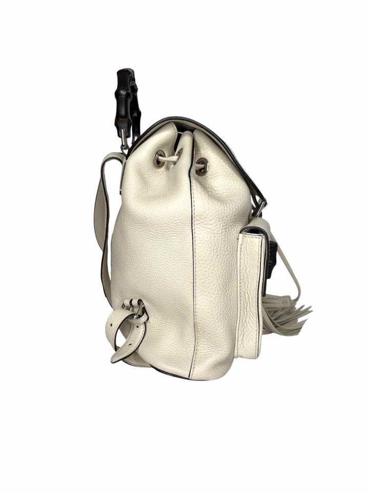 Gucci Bamboo Trim Leather  BackPack