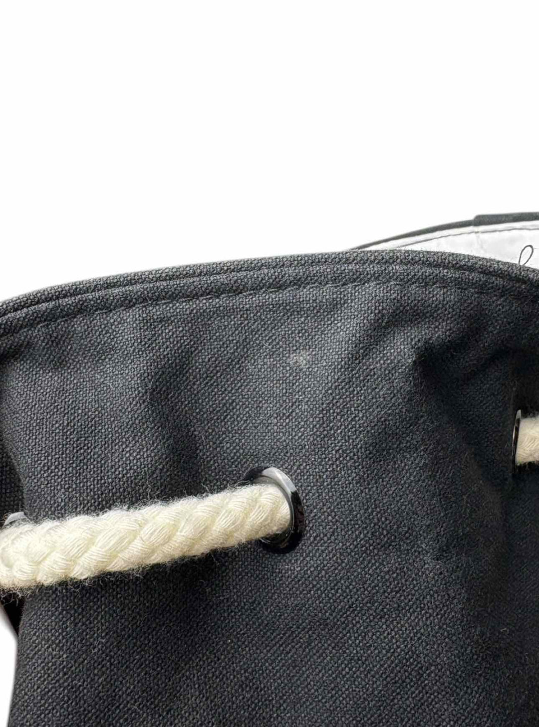 Chanel Soleil Drawstring Fabric Bucket Bag Purse