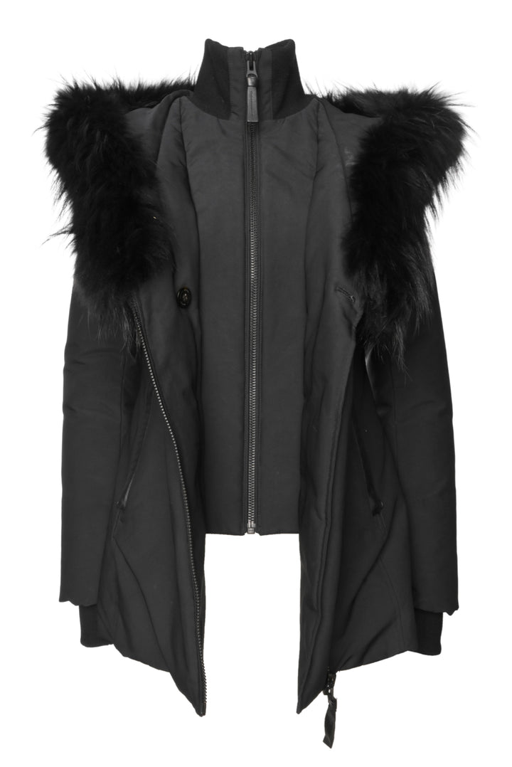 Mackage Size S Trish Down Parka with Racoon Fur Trim