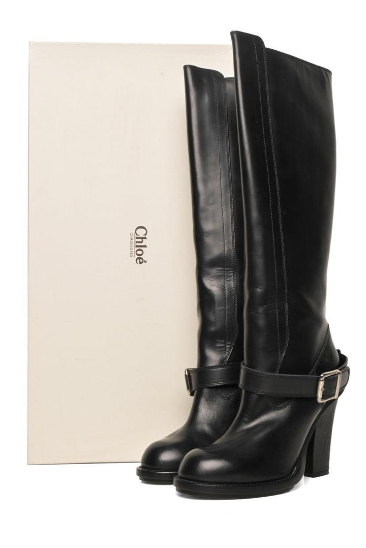 Chloe Size 40 Knee High Leather Boots