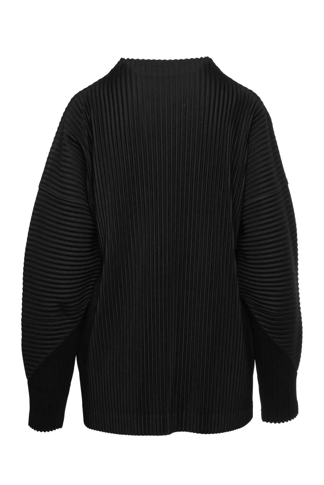 Issey Miyake Size M Men's Mock Neck Long Sleeve Pleated Top