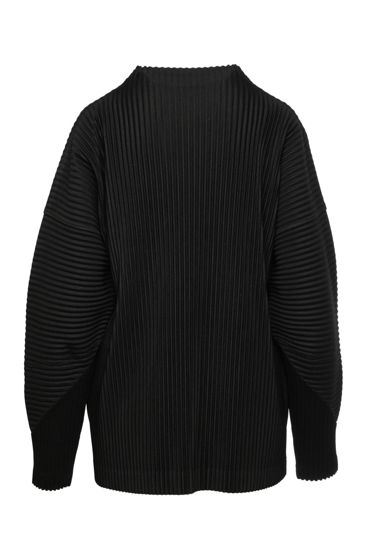 Issey Miyake Size M Men's Mock Neck Long Sleeve Pleated Top