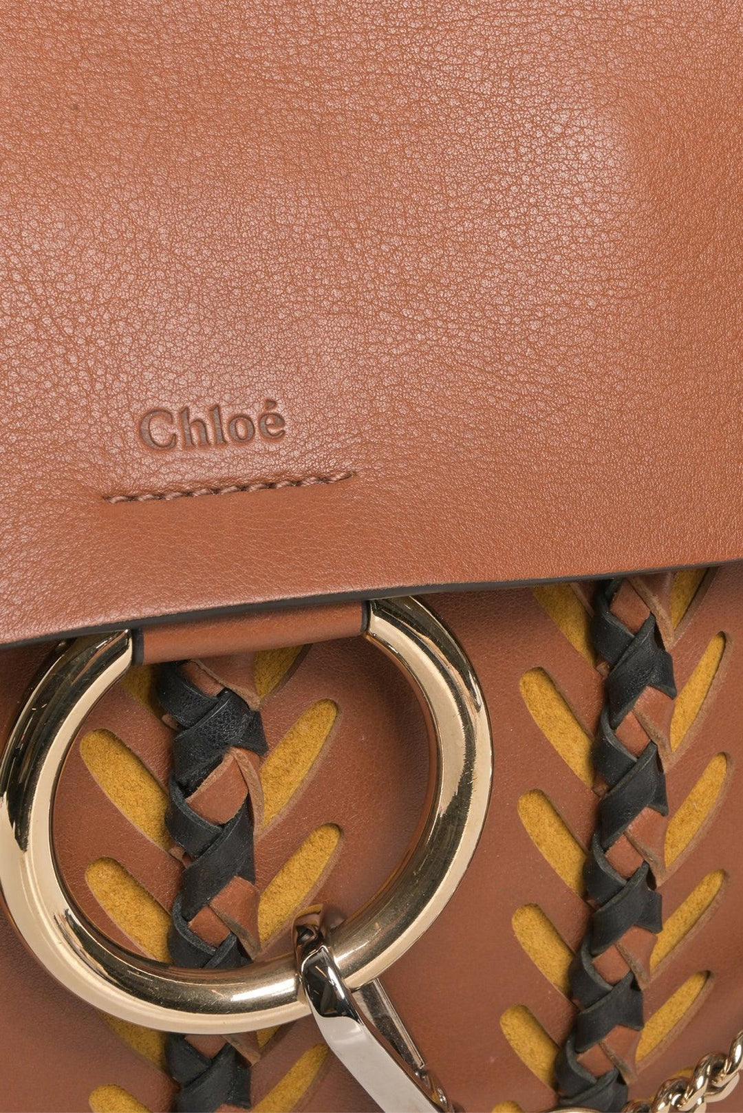 Chloe Woven Calfskin Medium Faye Shoulder Bag