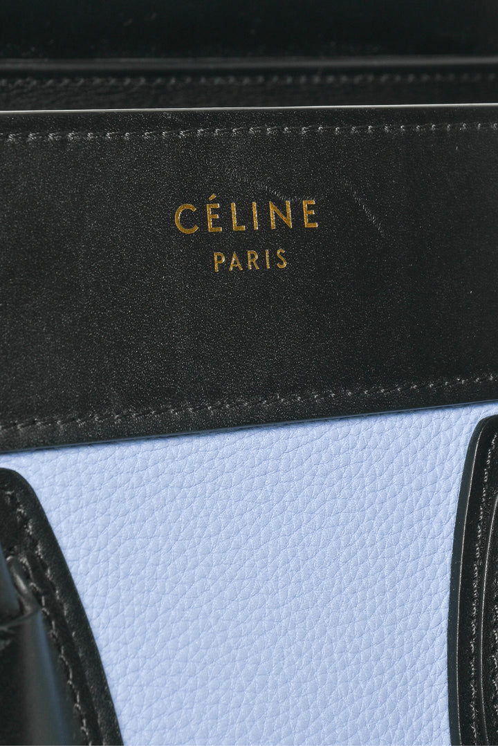 Celine Tri-Color Micro Luggage Tote