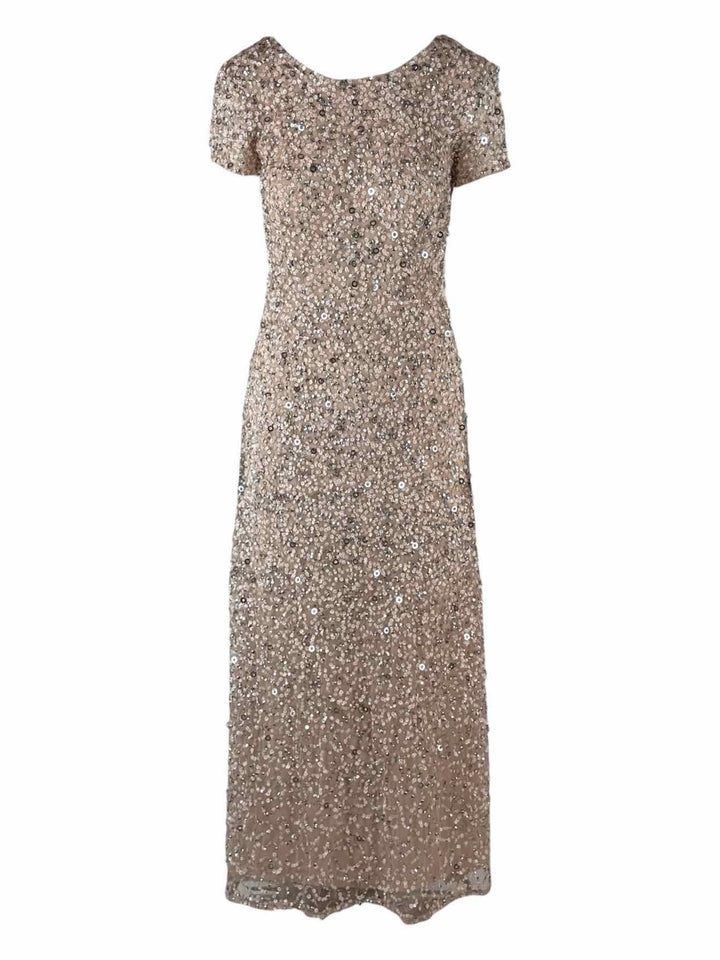 Adrianna Papell Size 6 Sequin Maxi Dress