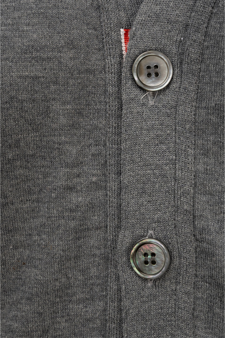 Thom Browne Size 2 Men's 4 Bar Merino Wool Cardigan