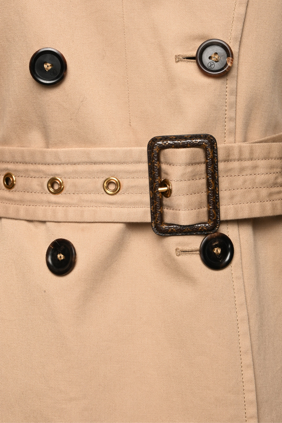 Louis Vuitton Size 4 Double Breasted Trench Coat