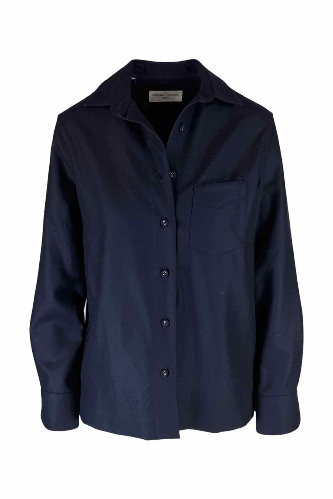 Officine Generale Size XS/S Wool Button-Up Shirt