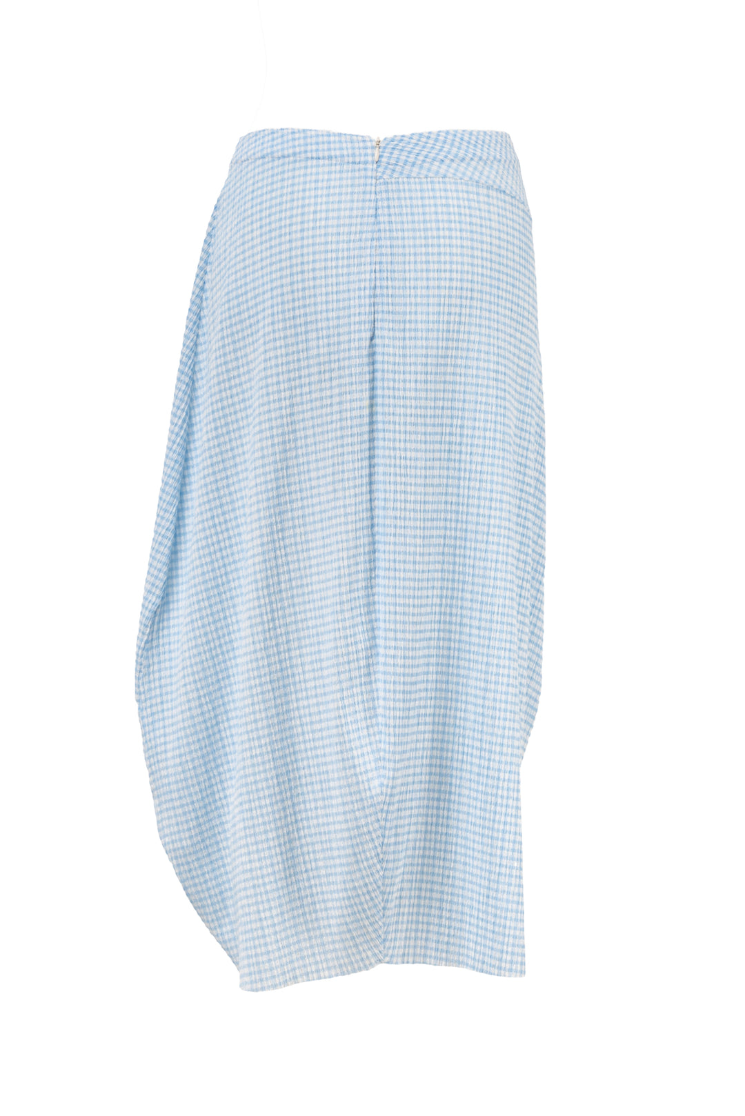 Jil Sander Size S Sleeveless Gingham Mock Neck Top & Skirt Set