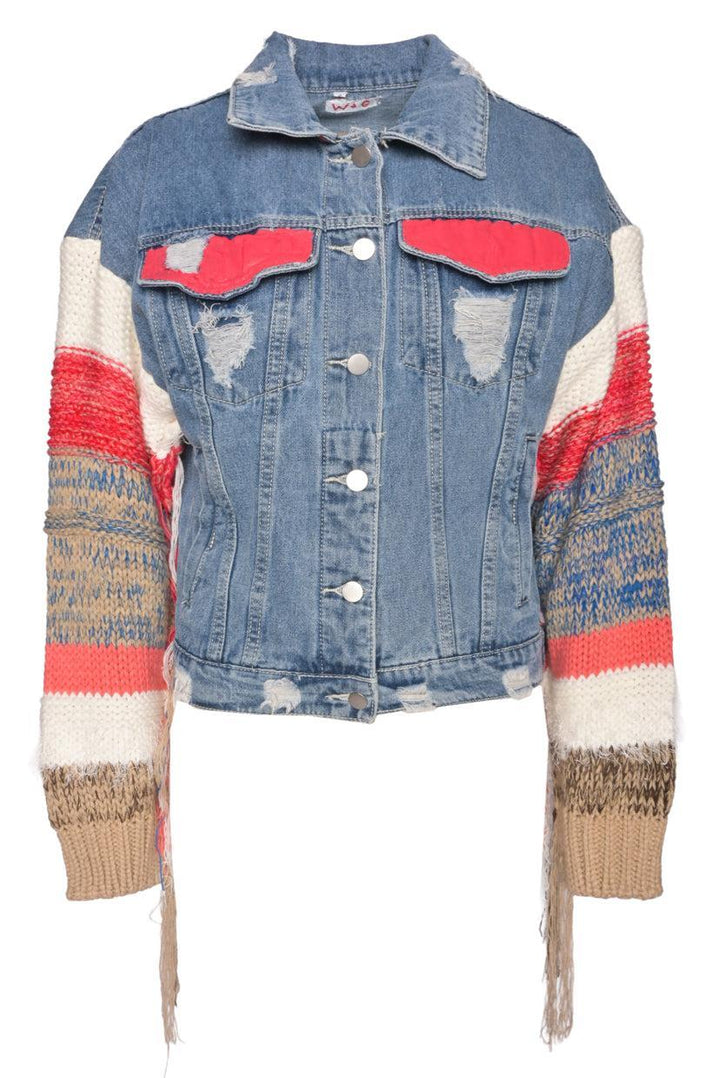 Wren + Glory Size S Simple Thoughts Denim Jacket