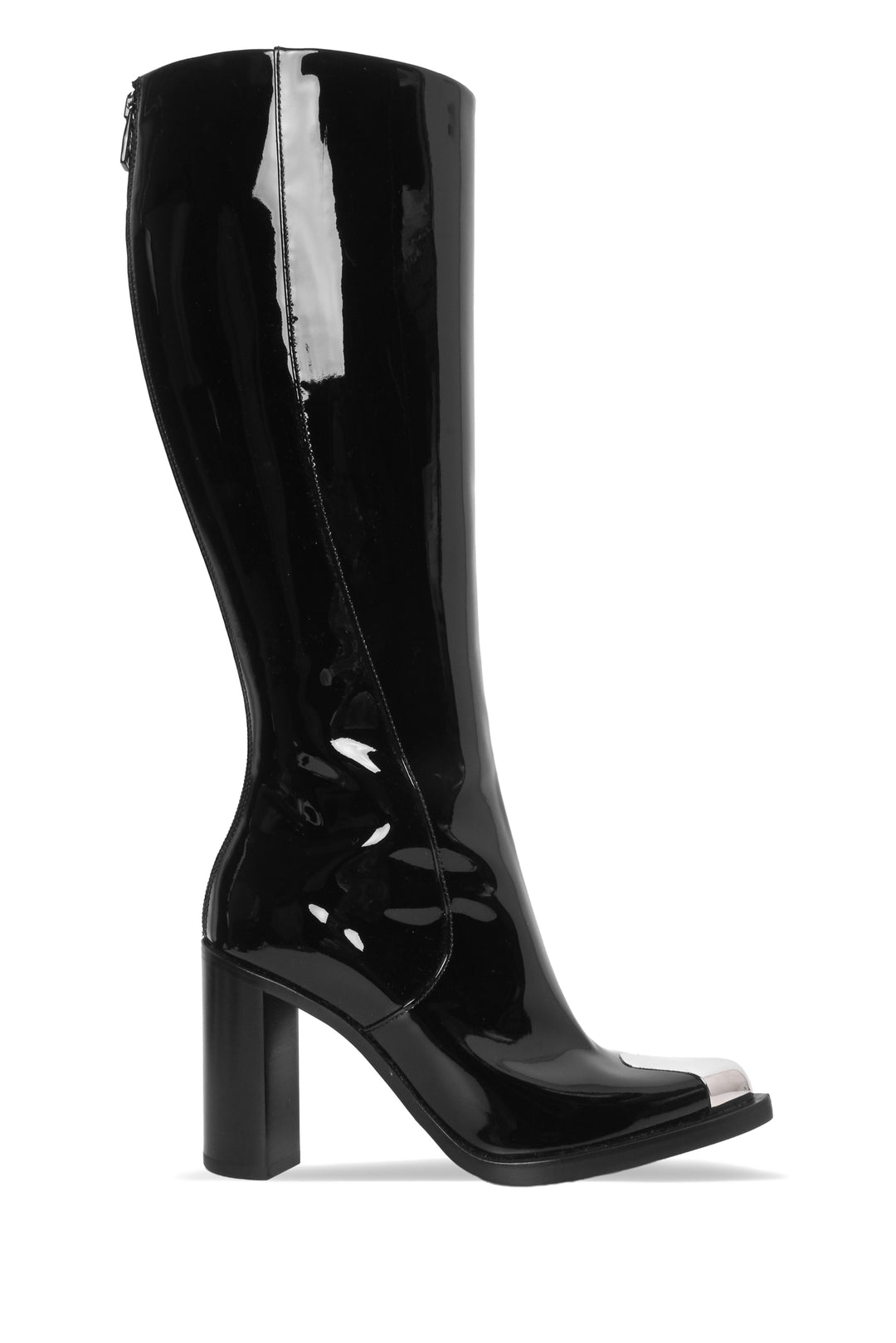 Alexander Mcqueen Size 37 Patent Leather Knee Boots