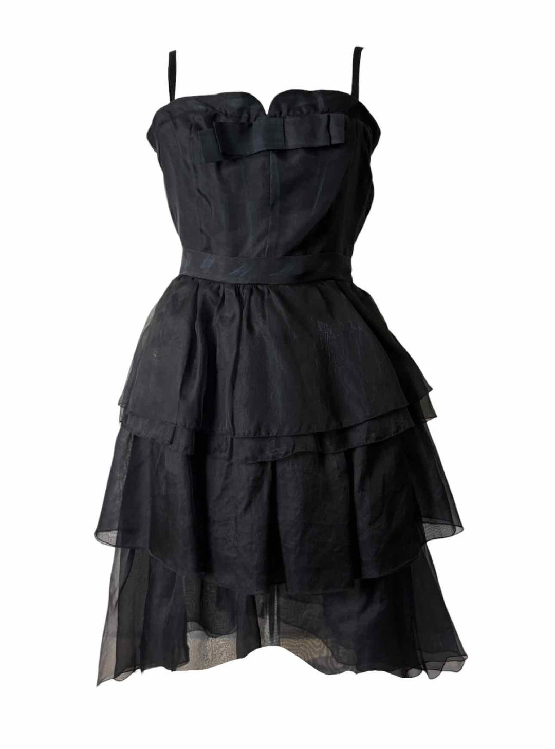 Dolce & Gabbana Size 40Vintage Silk Ruffle  Dress