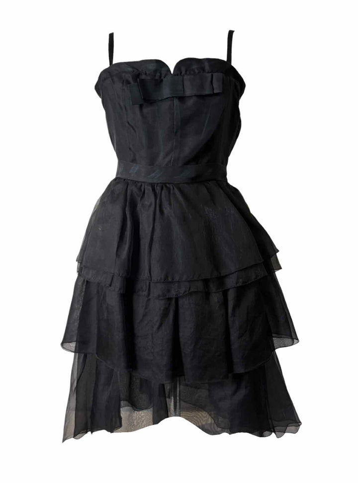 Dolce & Gabbana Size 40Vintage Silk Ruffle  Dress
