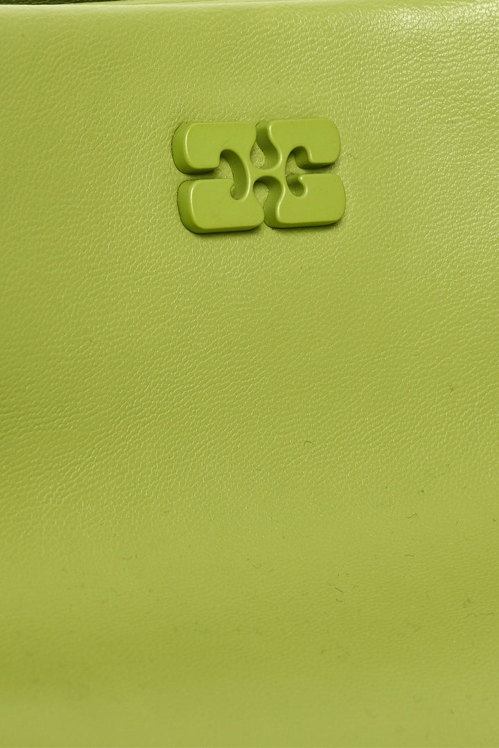 Ganni Mosstone Green Small Bou Purse