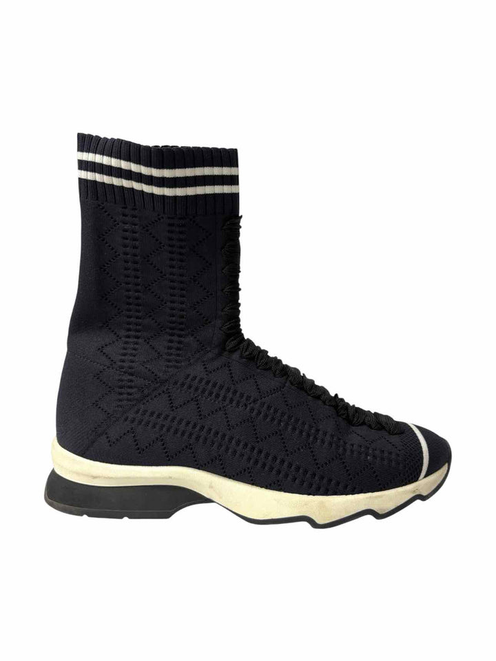 Fendi Stretch Knit Sock Size 37 Sneaker