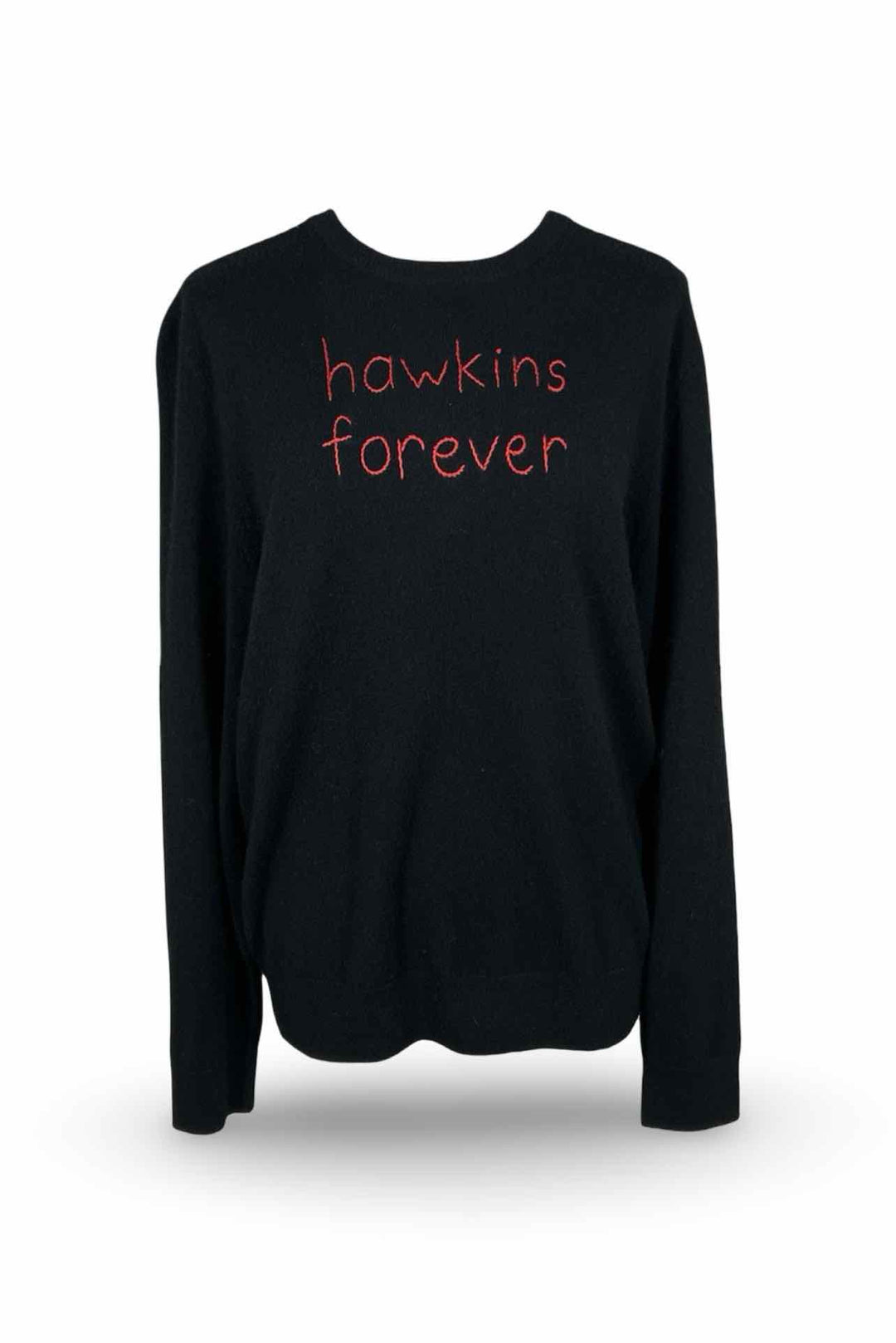 Lingua Franca "Hawkins Forever" Size M Sweater