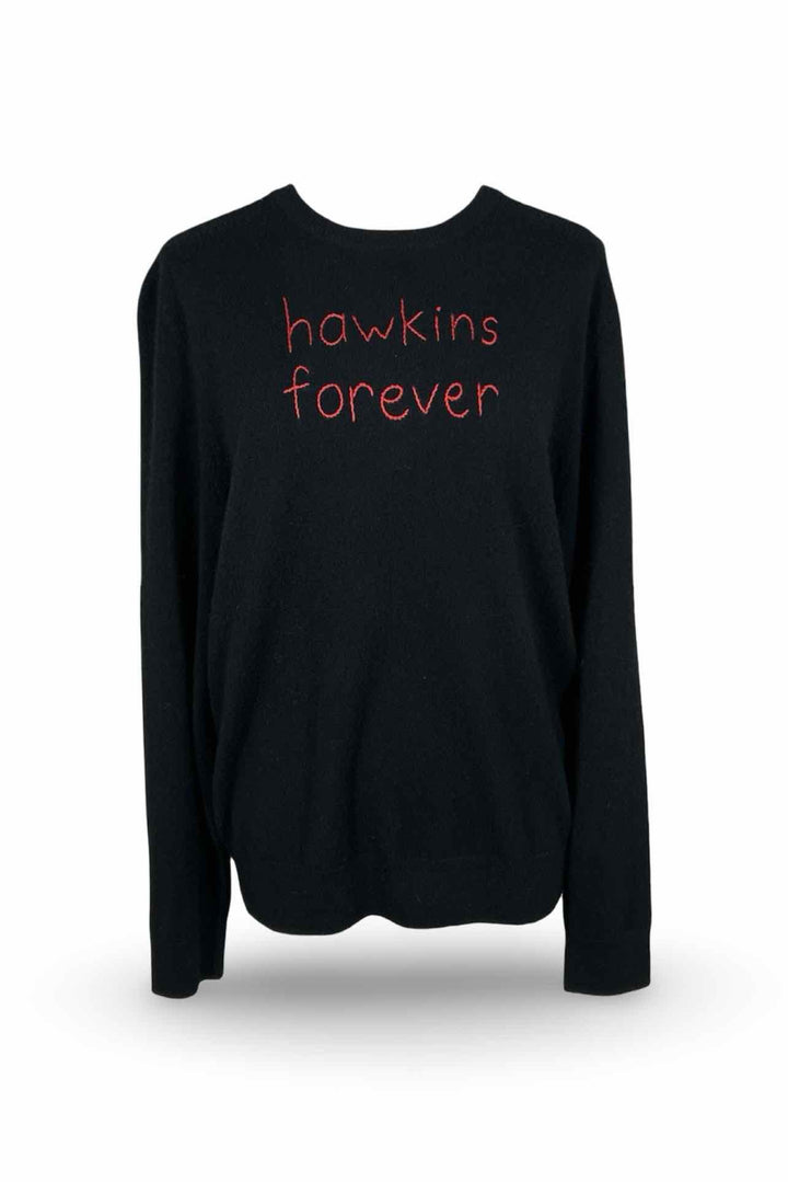 Lingua Franca "Hawkins Forever" Size M Sweater