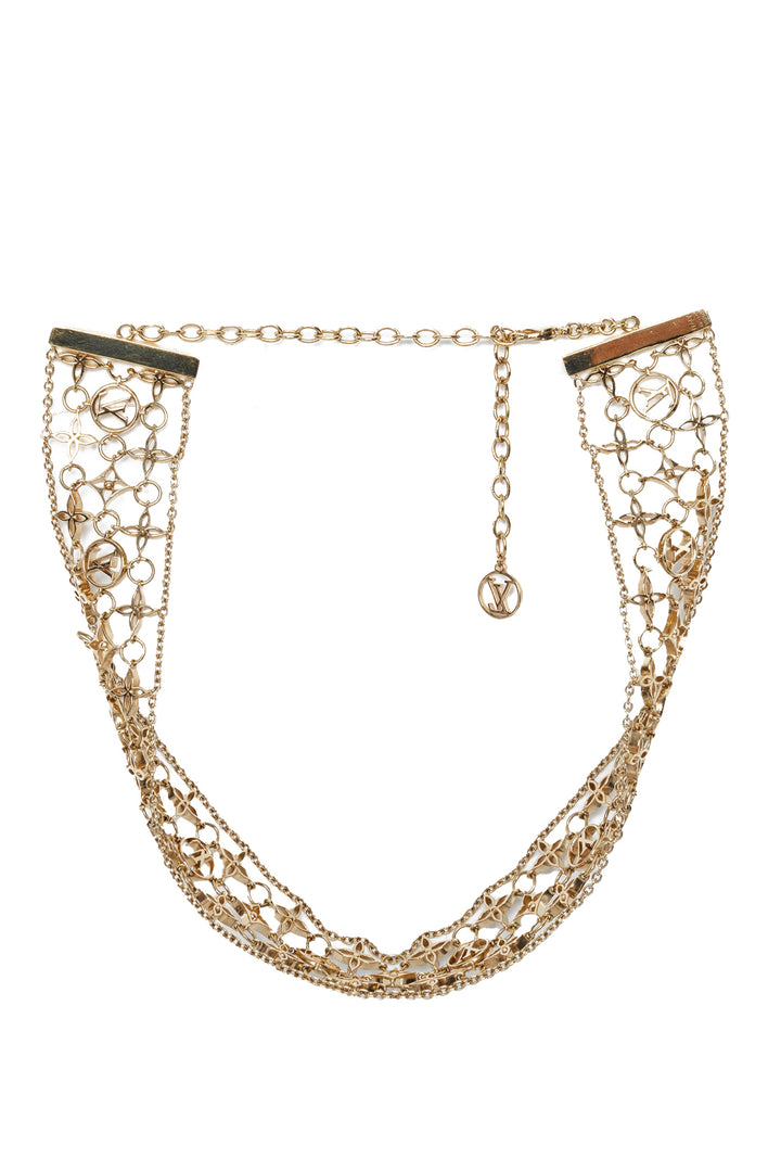 Louis Vuitton Filigram Gold Tone Choker