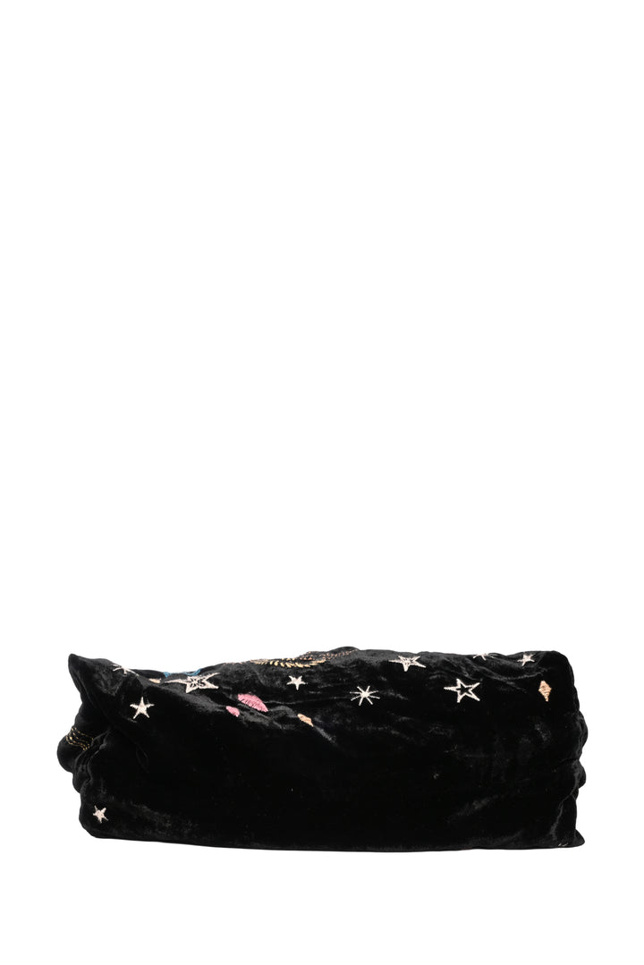 Johnny Was Victoria Embroidered Velvet Tote