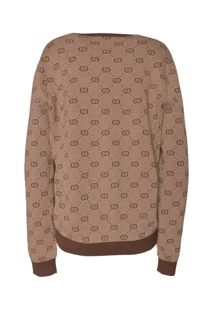 Gucci Size M Men's 2019 GG Monogram Wool Blend Crewneck Sweater