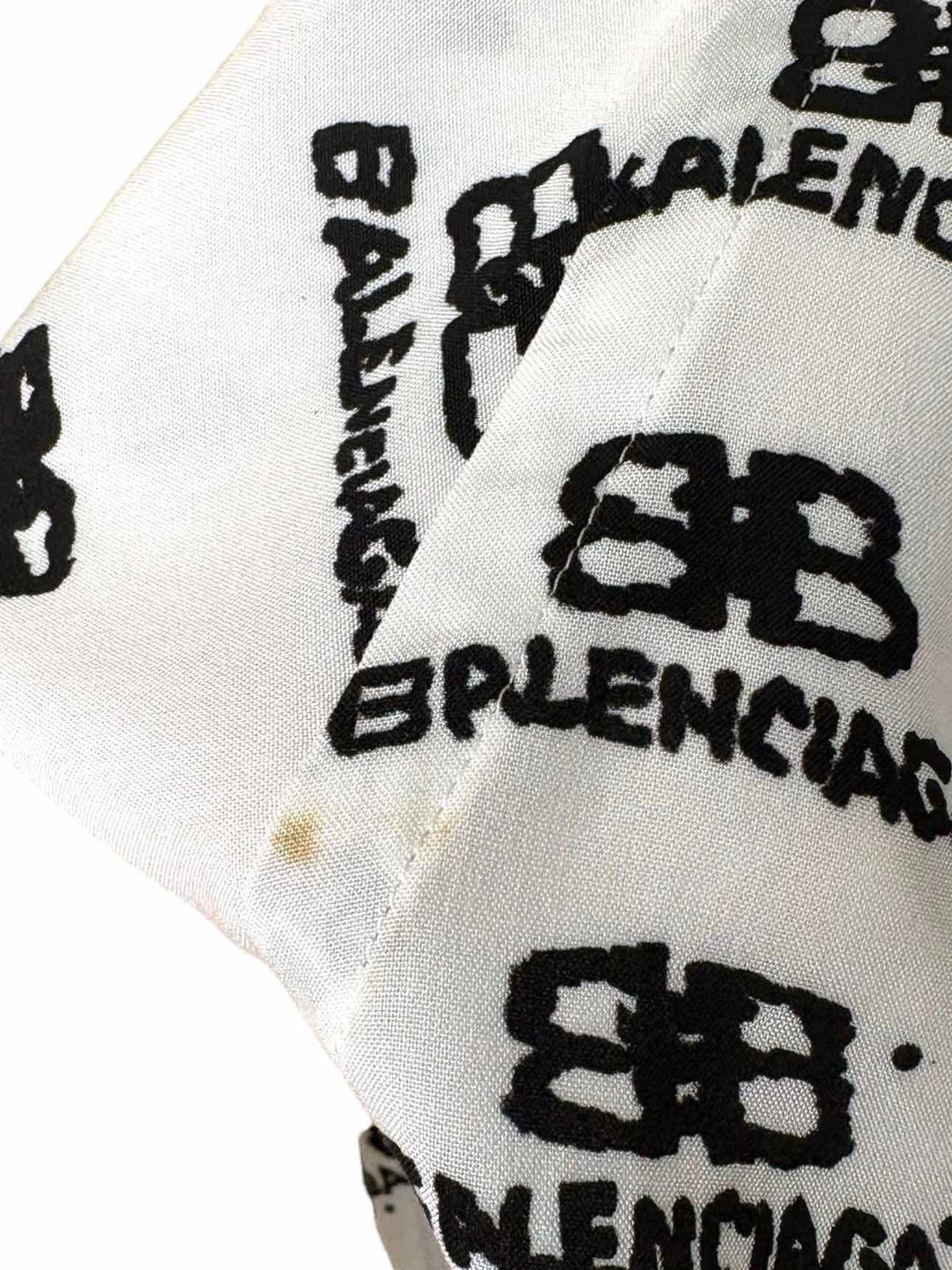 Balenciaga Oversized Logo Print  Size 2 Men's Shirt Long Sleeve