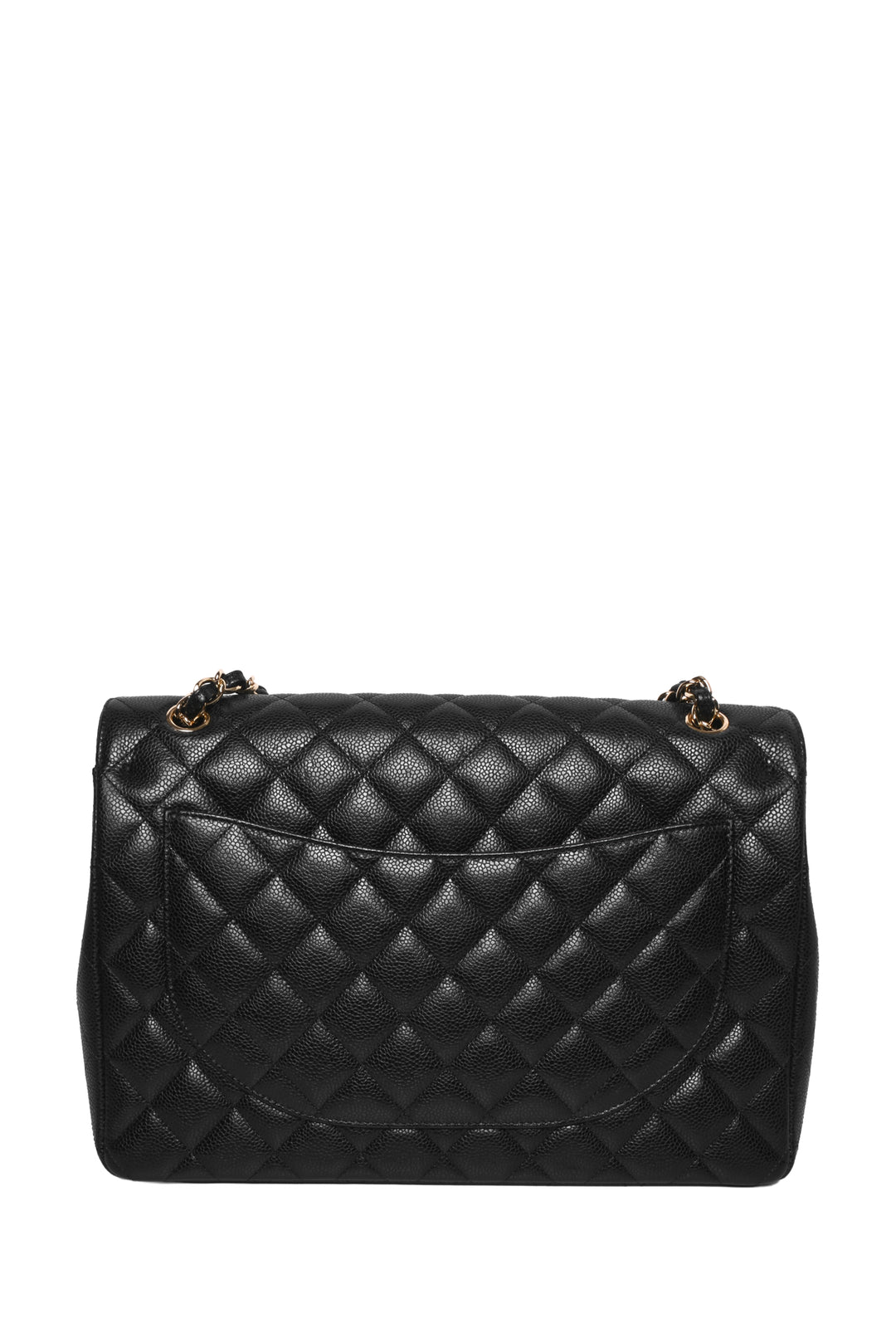 Chanel 2011 Caviar Quilted Maxi Classic Double Flap Shoulder Bag