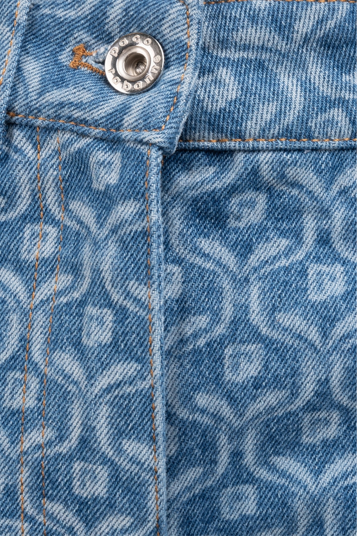 Paco Rabanne Size 36 Blue Motif Jeans