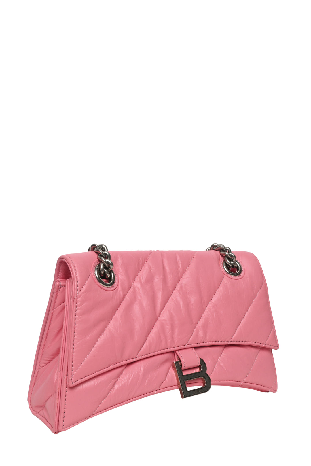 Balenciaga Calfskin Quilted Small Crush Chain Shoulder Bag