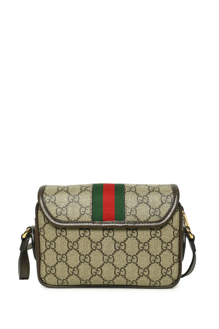 Gucci GG Supreme Coated Canvas Ophidia Mini Crossbody Shoulder Bag