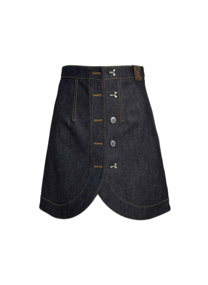 Louis Vuitton Size 38 Denim Short Skirt