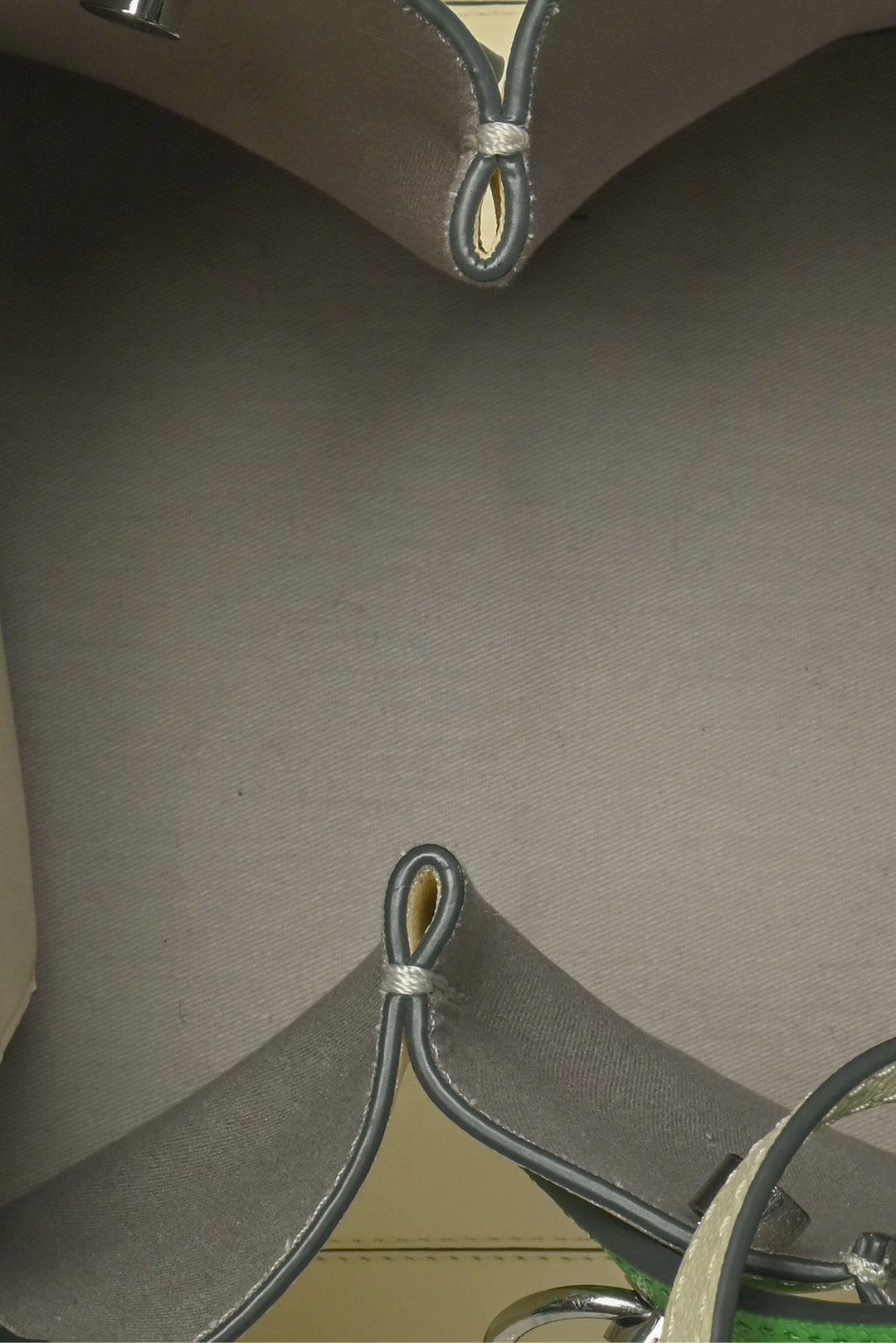 Danse Lente Colourblock Grained Leather Margot Square Tote