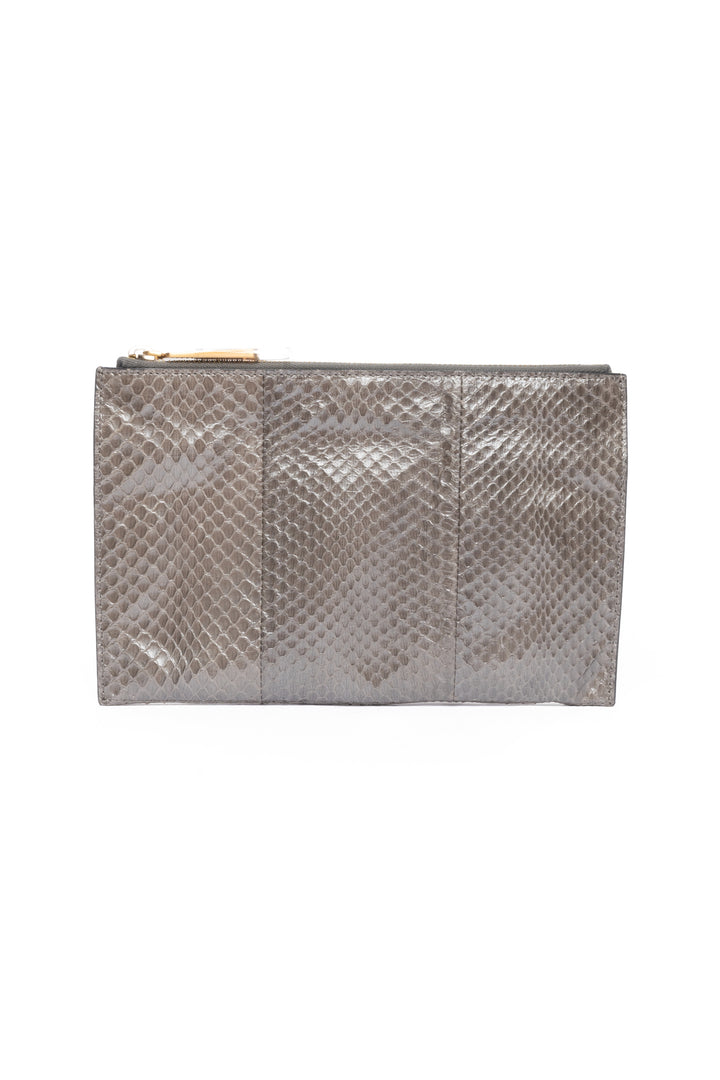 Fendi Python Pouch Clutch