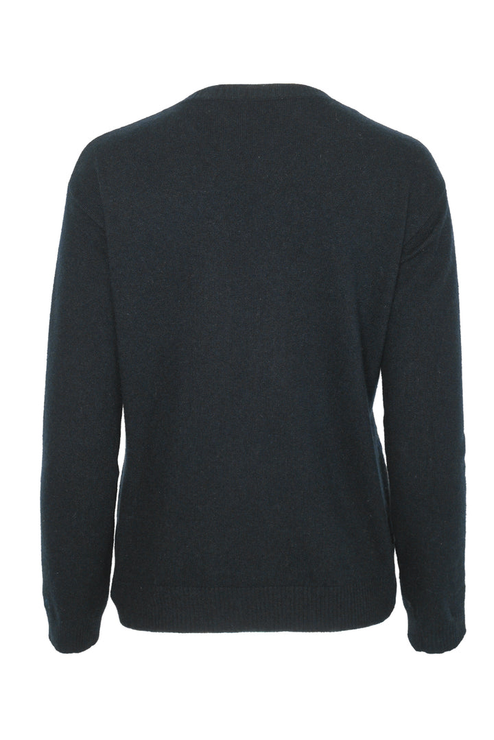 Valentino Size XS Floral Embroidered Wool-Blend Sweater