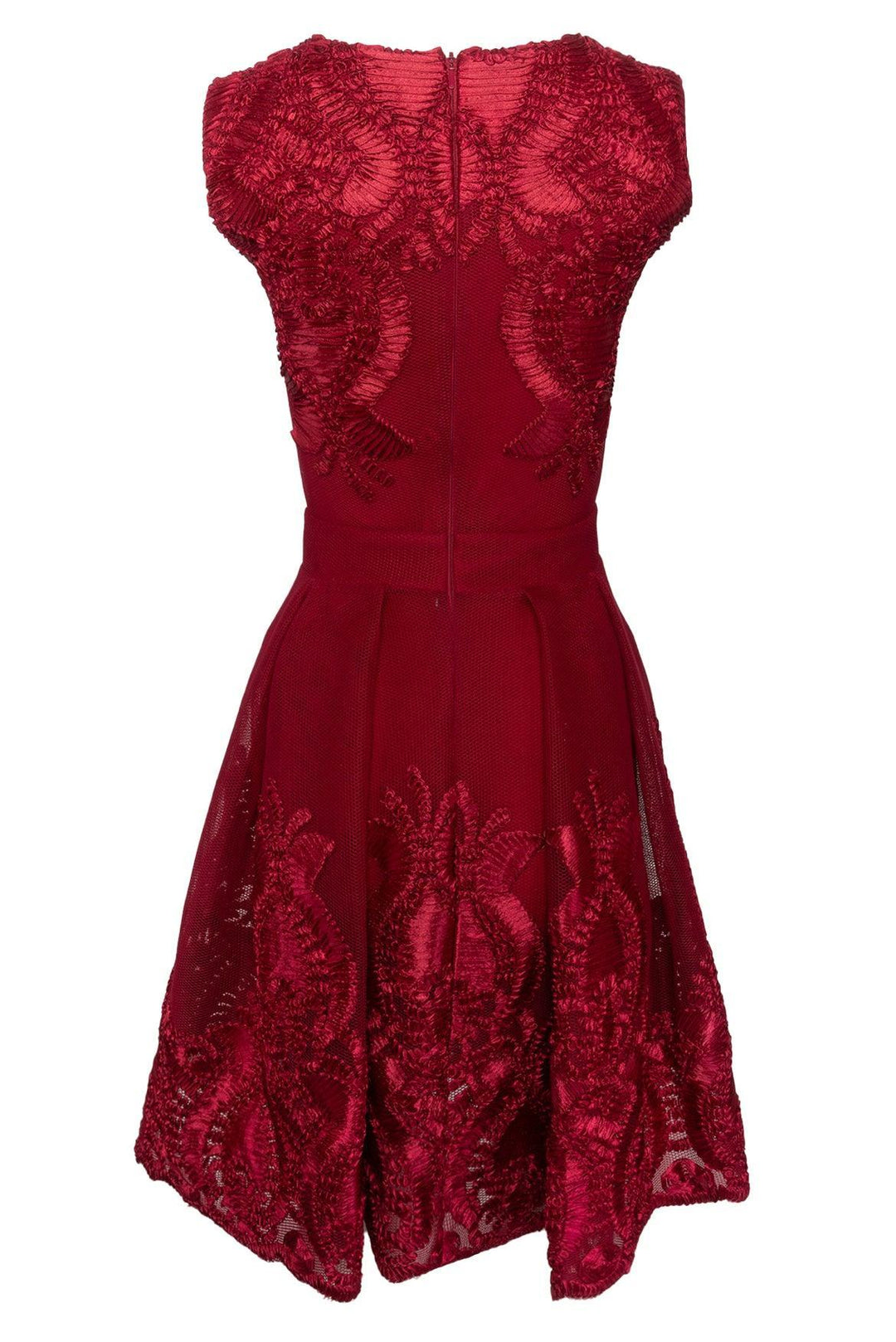 maje Size 1 Sleeveless Embroidered Mesh Dress