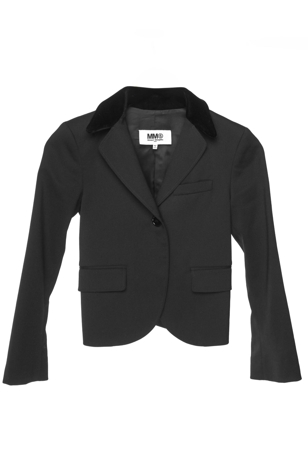 MM6 Size 36 Velvet Collar Fitted Blazer