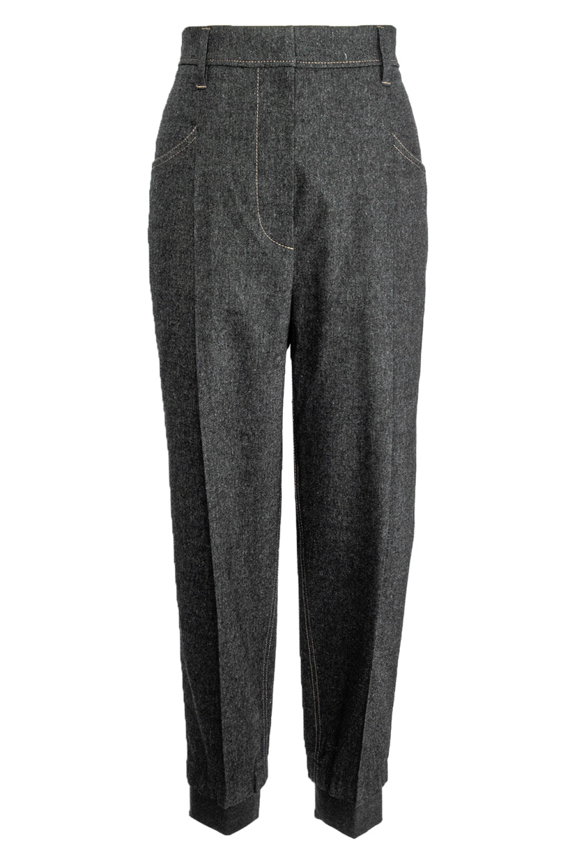 Brunello Cucinelli Size 6 Wool-Blend Jogger Pants