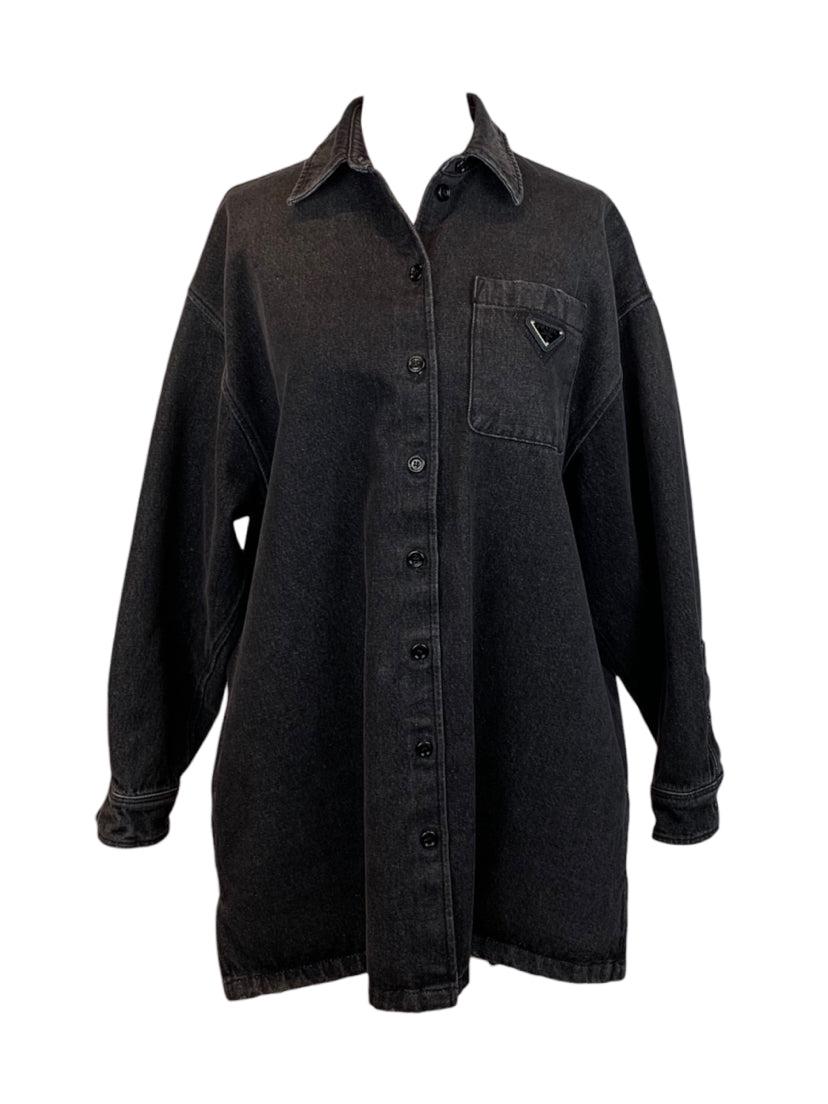 Prada Size 38 2022 Oversized Denim Shirt