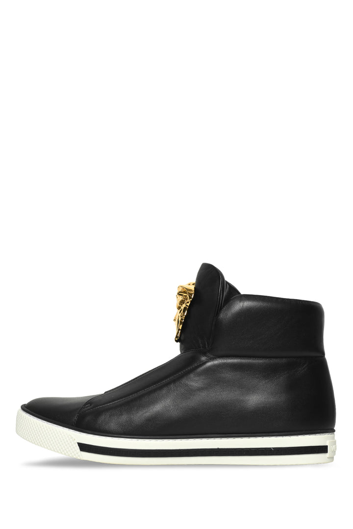 Mens Shoe Size 41.5 Versace Men's Medusa Palazzo Slip-On High Top Sneakers