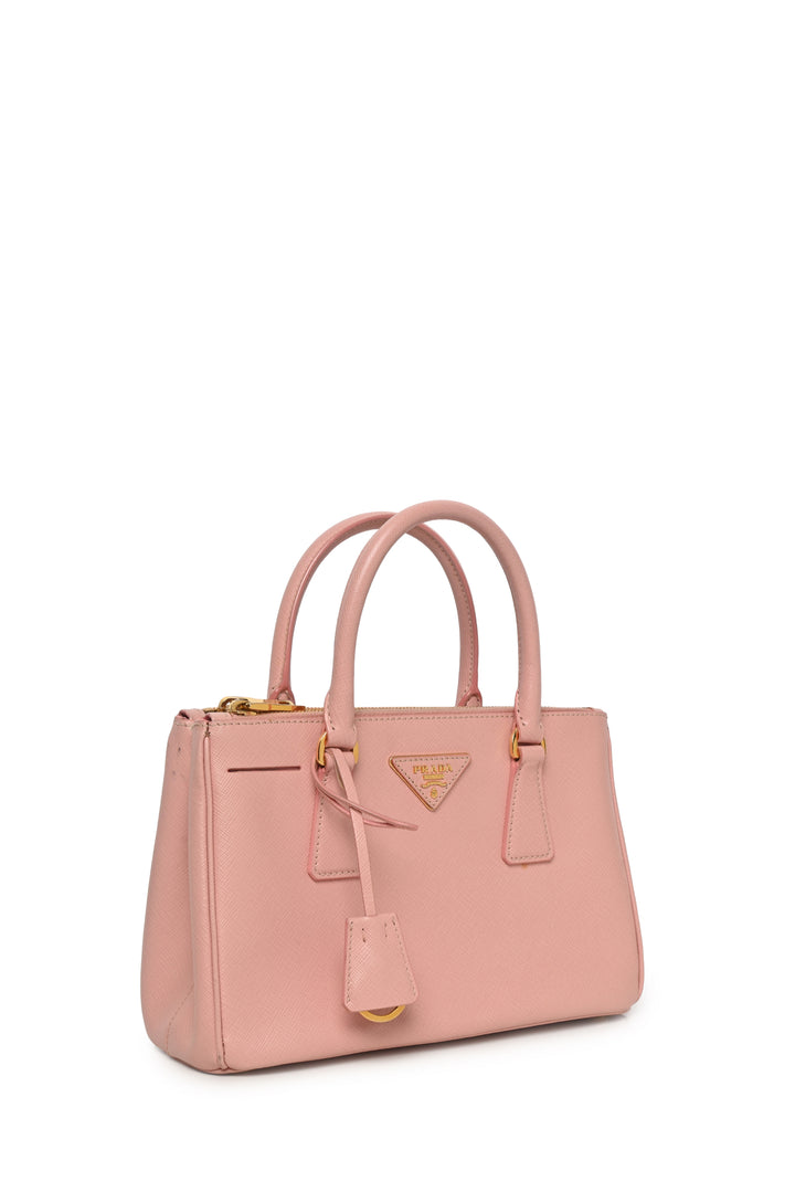 Prada Saffiano Lux Small Double Zip Galleria Tote