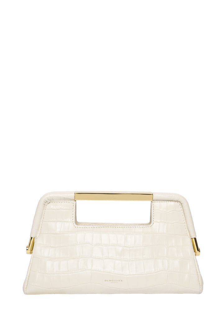 Demellier London Croc Embossed Mini Seville Clutch