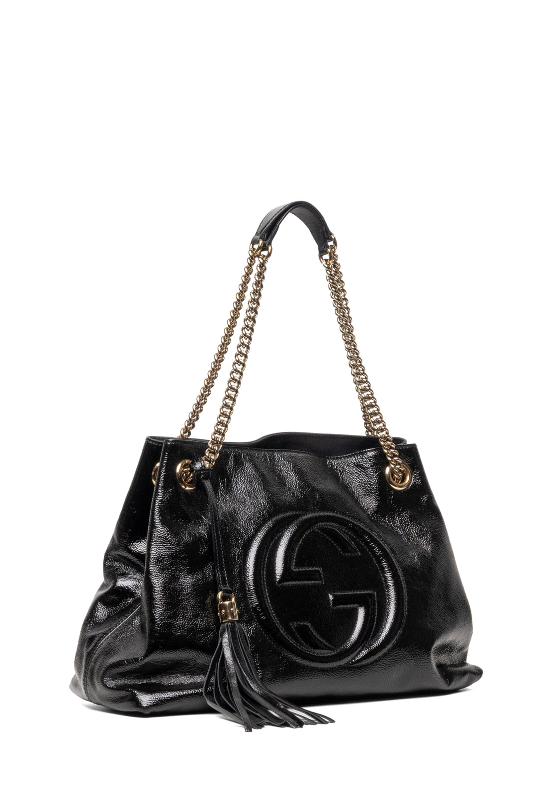Gucci Medium Patent Soho Chain Shoulder Bag