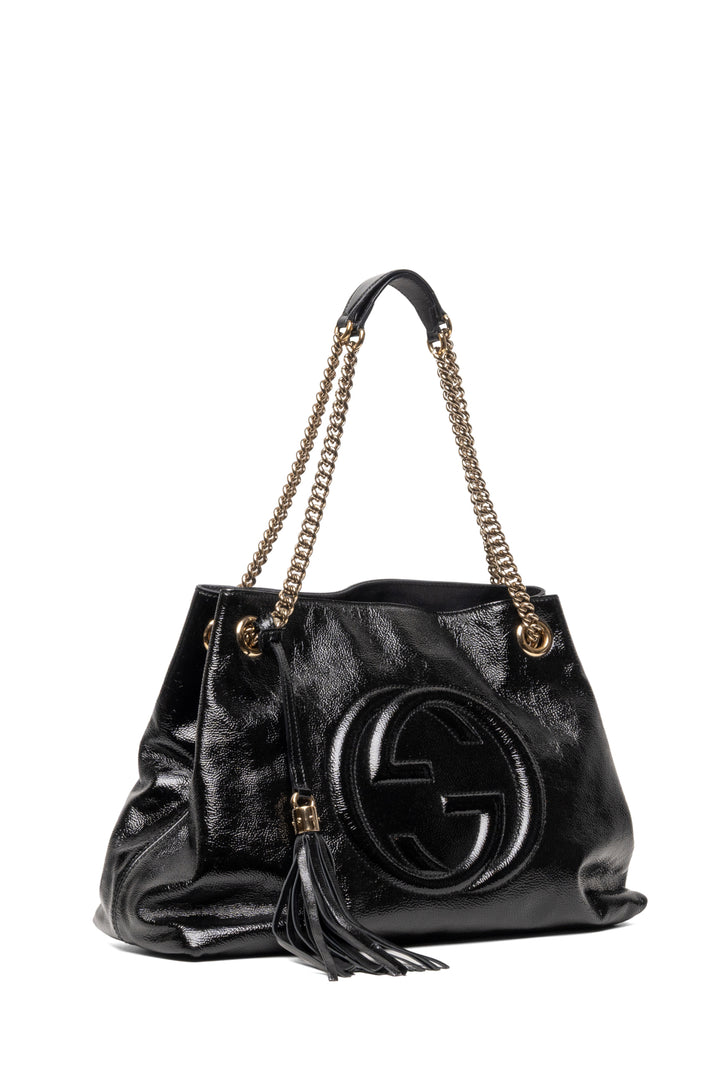 Gucci Medium Patent Soho Chain Shoulder Bag
