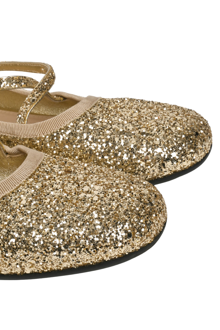 Miu Miu Size 37.5 Glittered Mary Jane Flats
