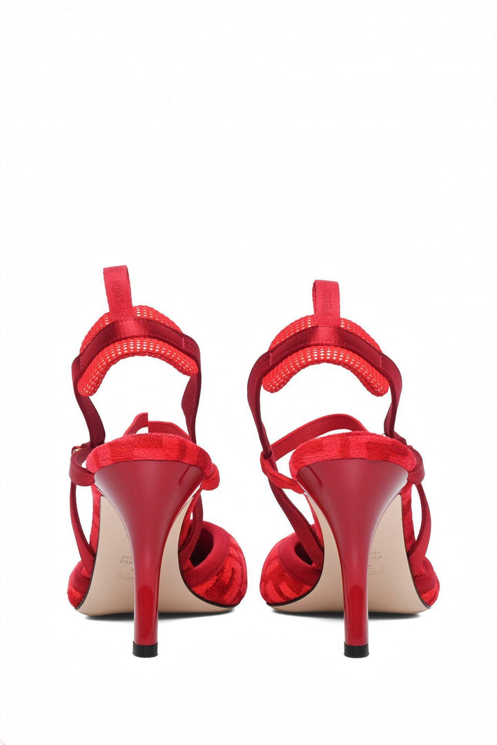 Fendi Size 40 Zucca FF Colibri Slingback Pumps