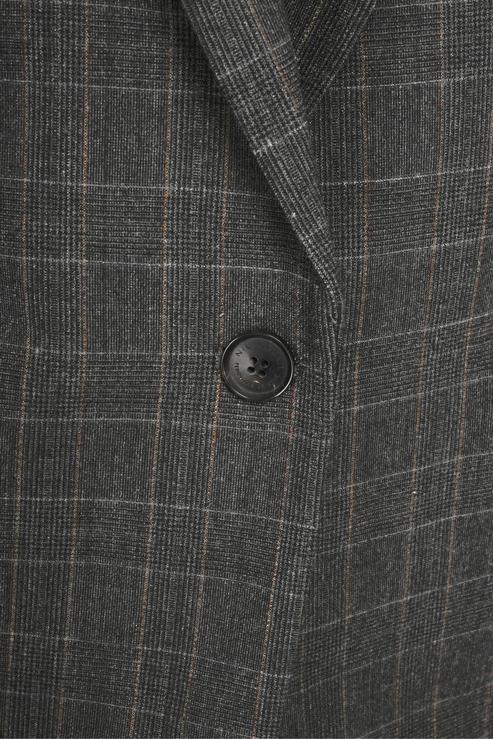 Nili Lotan Size 4 Diane Plaid Wool Blazer