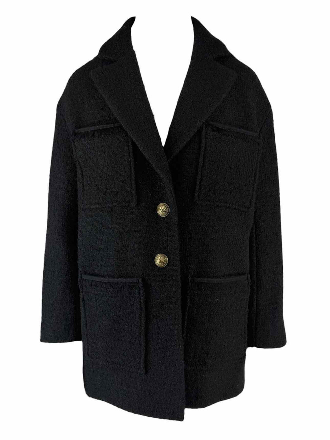 maje Size 36 Boucle Coat